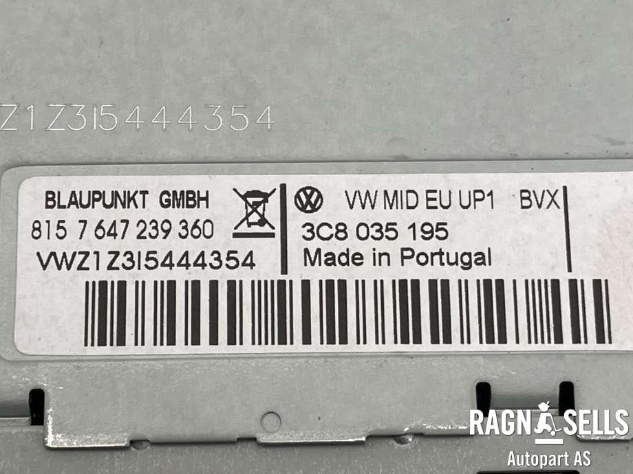 Bilstereo til VW Polo 2009-2014 (Type V, Fase 1)  (3C8035195|8157647239360|3C8 057 195  X)