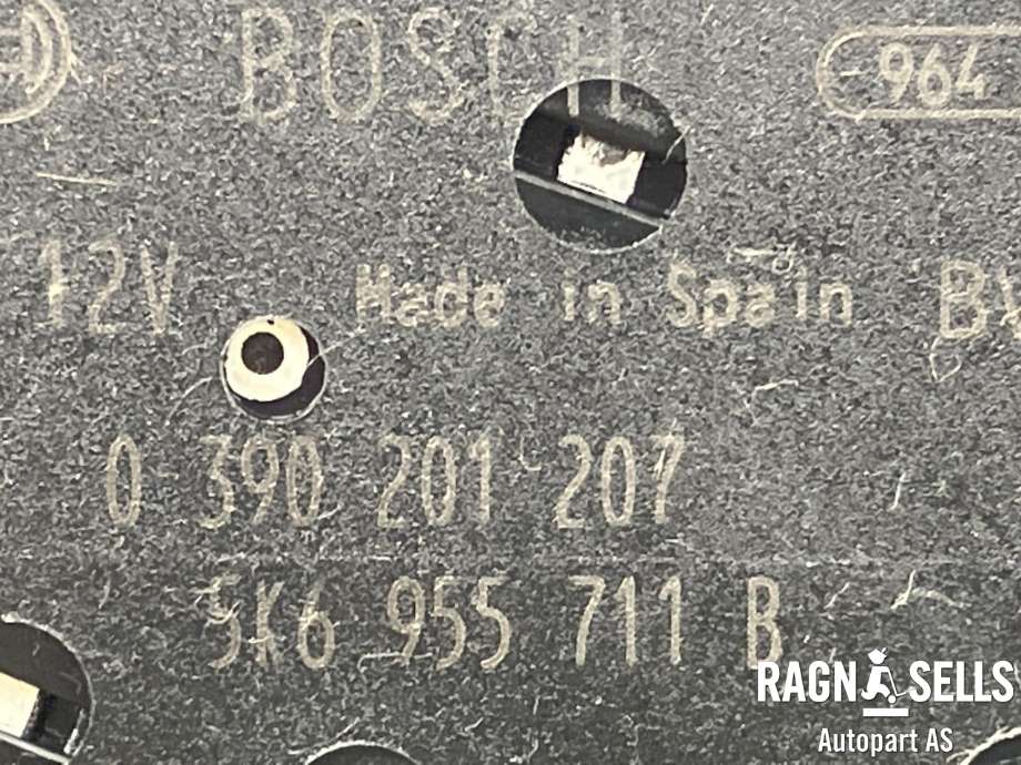 Viskermotor bakrute til VW Polo 2009-2014 (Type V, Fase 1)  (5K6955711B|)