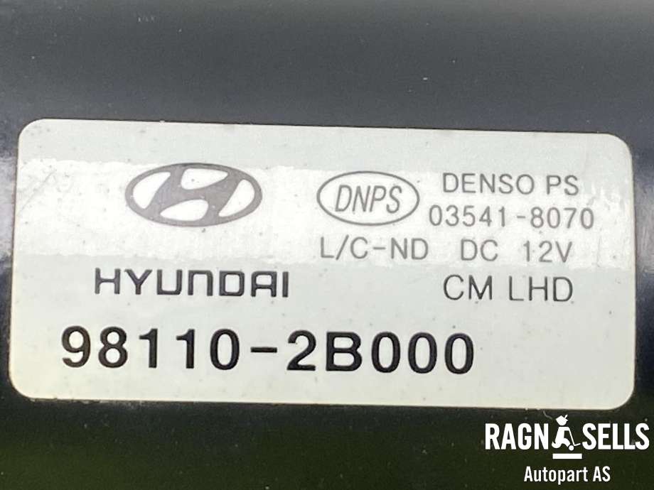 Viskermotor frontrute komplett m/overføring til Hyundai Santa Fe 2006-2009 (Type II, Fase 1)  (DENSO|981102B000|)