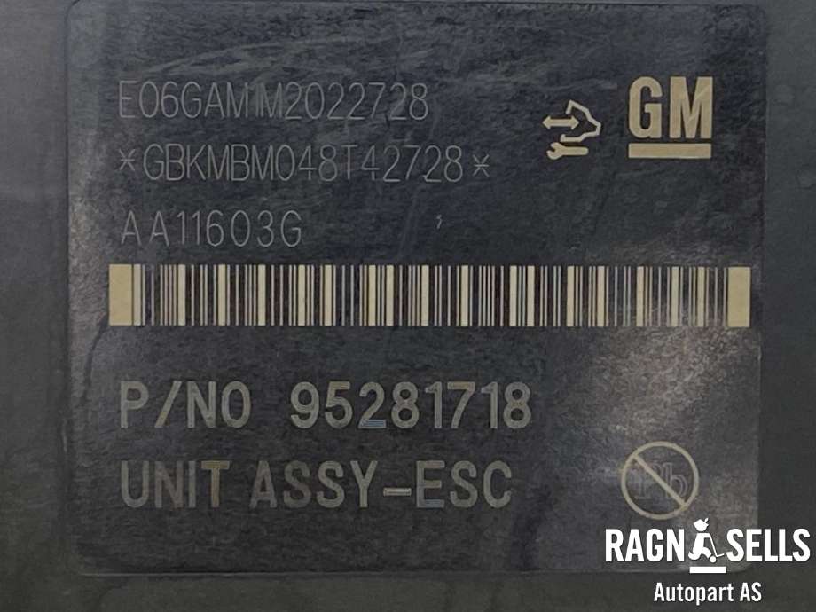 ABS sentral til Opel Mokka 2012-2016 (Type I, Fase 1)  (530054|95281718|95911080|94559627)