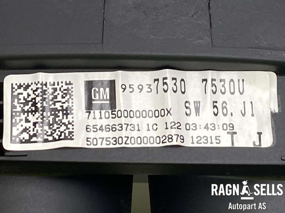 Instrumentpanel til Opel Mokka 2012-2016 (Type I, Fase 1)  (95316688|95937530|)
