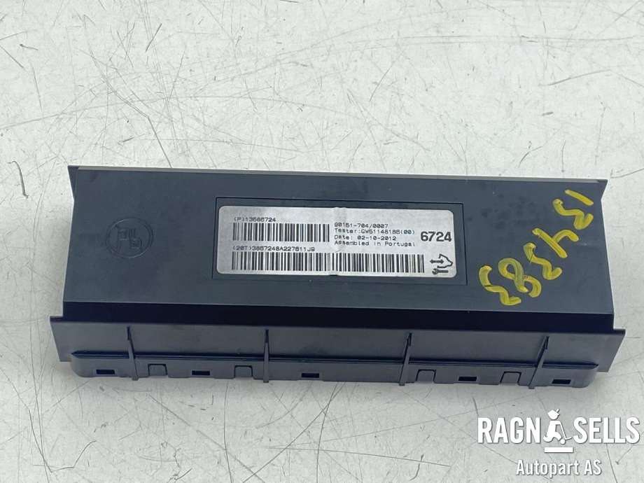 Styreenhet diverse til Opel Mokka 2012-2016 (Type I, Fase 1)  (90151704|13586724|)