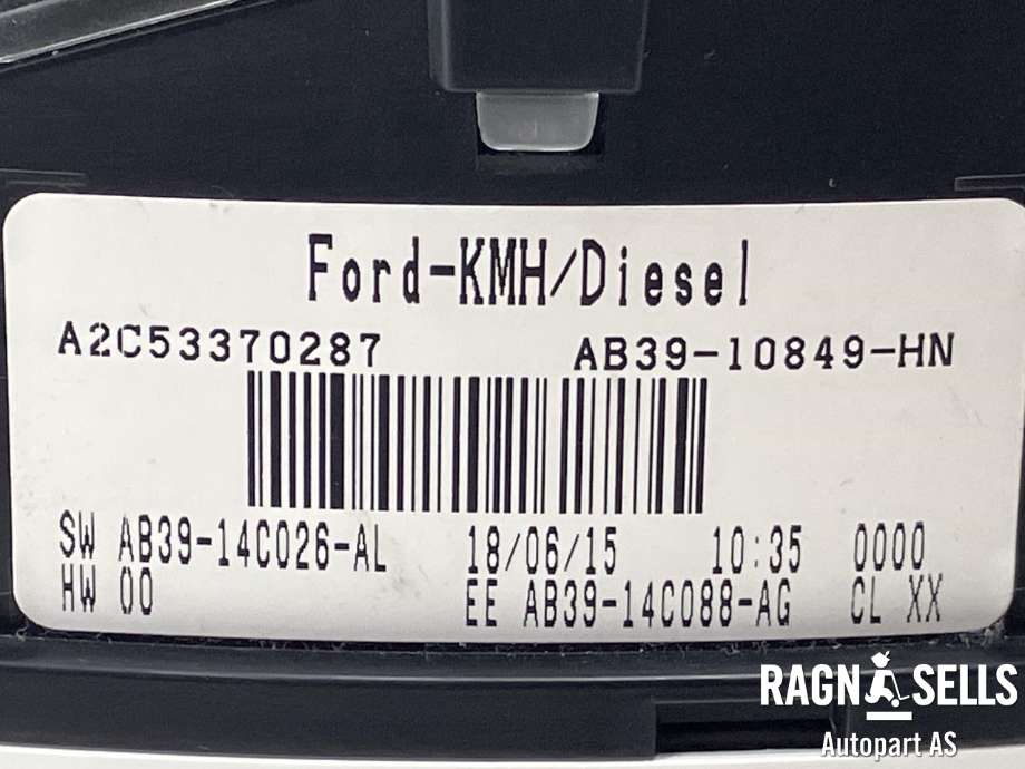 Instrumentpanel til Ford Ranger 2012-2015  (|2052484. AB3910849HP)