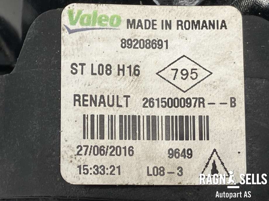 Tåkelykt venstre foran til Renault Kangoo 2008-2021 (Type II)  (261500097R|)