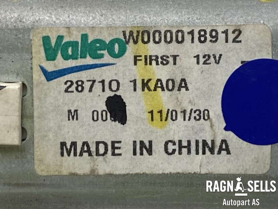 Viskermotor bakrute til Nissan Juke 2010-2014 (Fase 1)  (VALEO|287101KA0A|W000018912|)