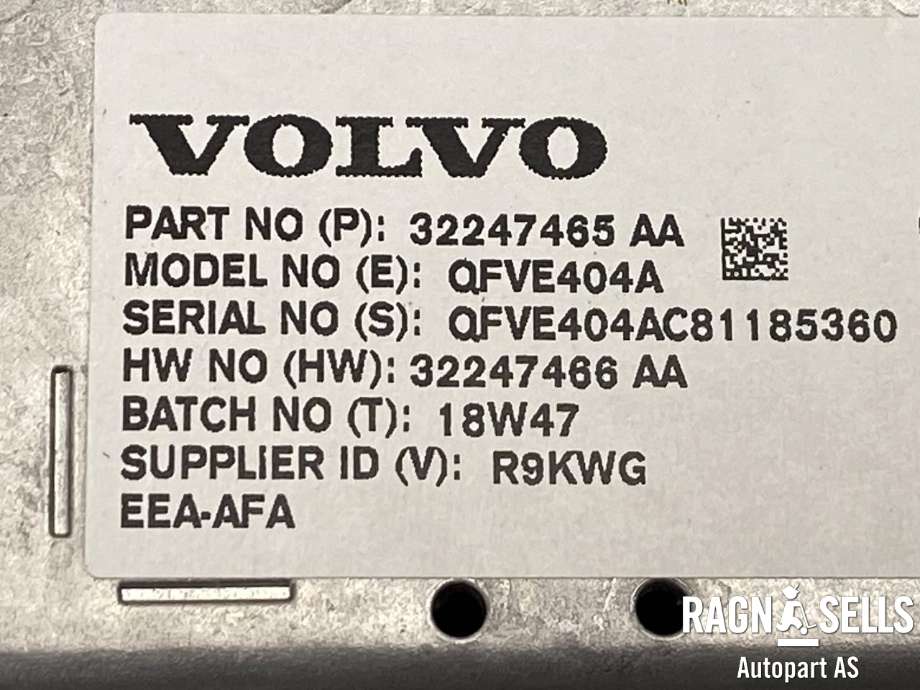Bilstereo navigasjon skjerm til Volvo XC90 2015-2025 (Type II)  (32247465AA|32247466AA|)