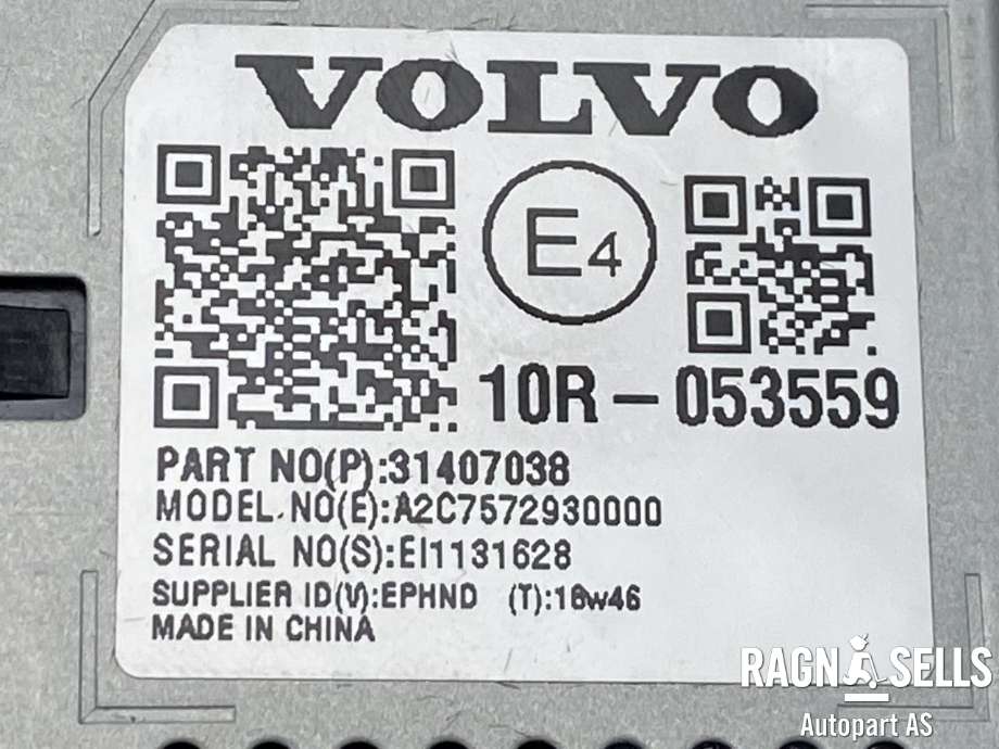 Diverse deler til Volvo XC90 2015-2025 (Type II)  (31407038|A2C7572930000|)