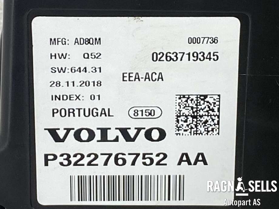 Instrumentpanel til Volvo XC90 2015-2025 (Type II)  (32276752AA|0263719345|)