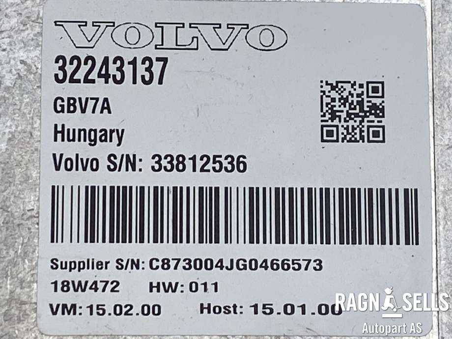Styreenhet parkering til Volvo XC90 2015-2025 (Type II)  (32243137|33812536|)