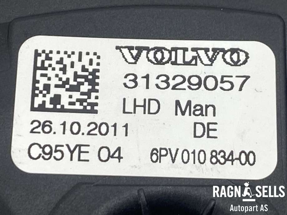 Pedal gass til Volvo V70 2007-2013 (Type III, Fase 1)  (HELLA|31329057|6PV01083400|)