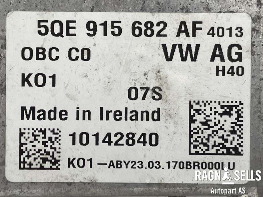 Batterilader (OBC - On Board Charger) til VW Golf VII 2017-2020 (Fase 2)  (5QE915682AF|5QE915682BG|)