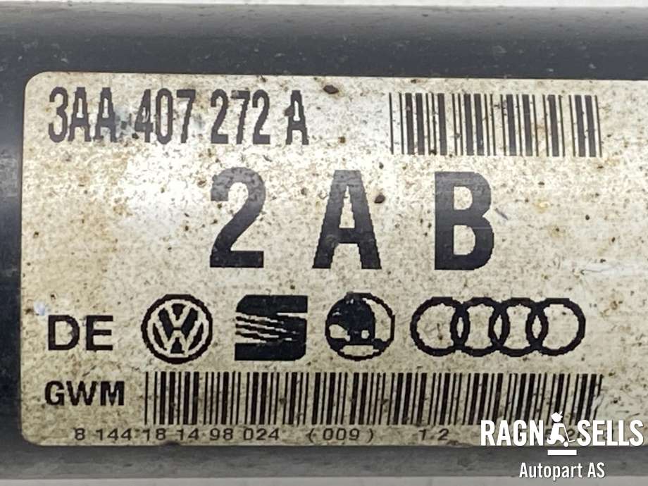 Drivaksel høyre foran, diesel/automat til VW Touran 2010-2015 (Type I, Fase 3)  (3AA 407 272 A|3AA 407 452 AX|)