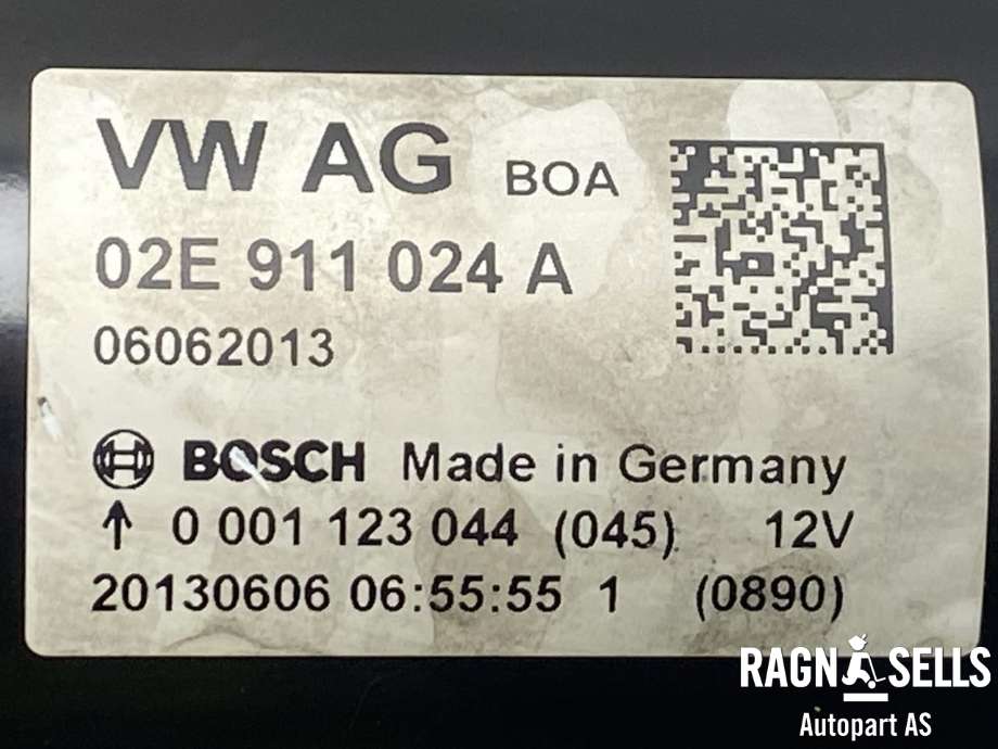 Starter diesel til VW Touran 2010-2015 (Type I, Fase 3)  (02E 911 024 A|)