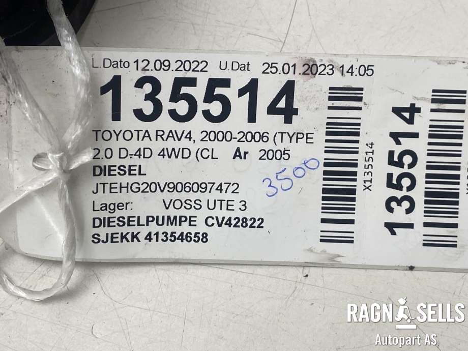 Dieselpumpe til Toyota RAV4 2000-2006 (Type II)  (2210027010|)