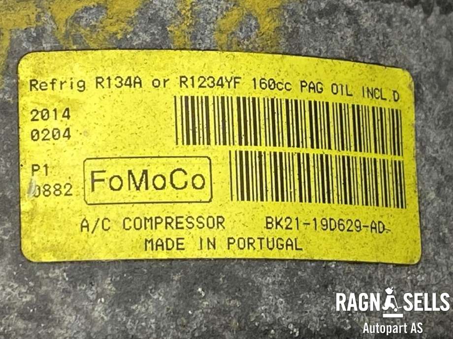 Aircondition kompressor til Ford Transit Custom 2013-2023 (Type I)  (BK2119D629AD|)