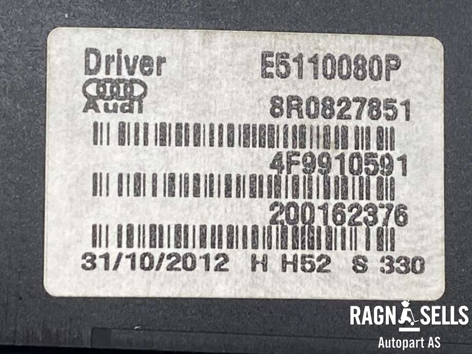 Baklukeåpner motor til Audi Q5 2012-2017 (Type I, Fase 2)  (8R0 827 851 B|)