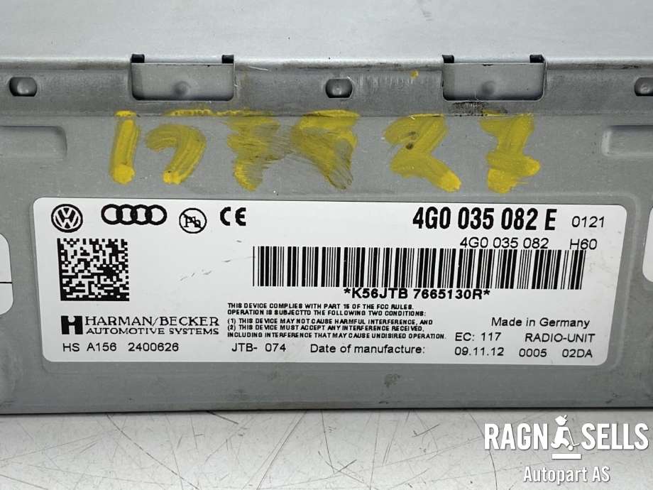 Bilstereo til Audi Q5 2012-2017 (Type I, Fase 2)  (4G0035082E|)