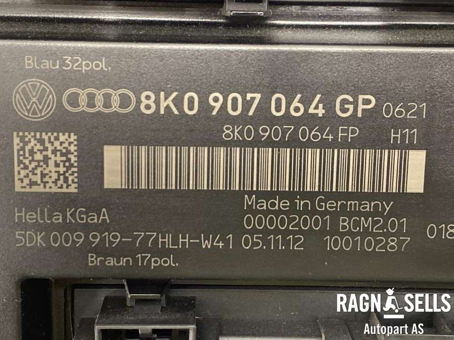 Styreenhet diverse til Audi Q5 2012-2017 (Type I, Fase 2)  (HELLA|8K0907064GP|8K0907064FP|)
