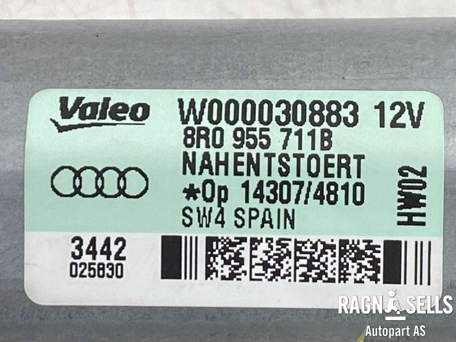 Viskermotor bakrute til Audi Q5 2012-2017 (Type I, Fase 2)  (8R0 955 711 B|8R0 955 711 C|)