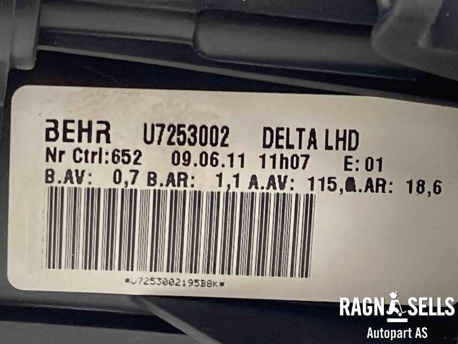 Varmeapparat motor til Opel Astra J 2010-2015  (1845105|U7253002|13276230)