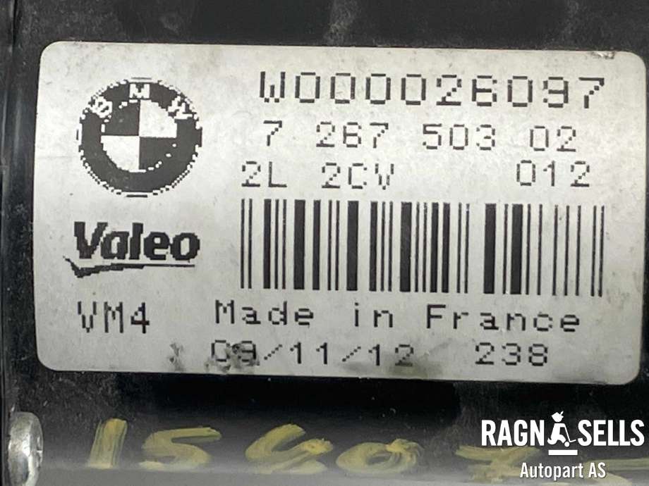 Viskermotor frontrute komplett m/overføring til BMW 3-Serie 2012-2018 (F30/F31/F34) (F30/F31/F34) (61 61 7 260 488|)
