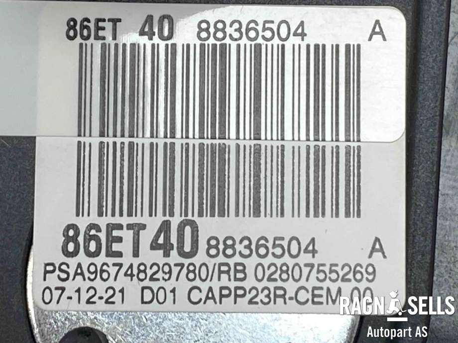 Pedal gass til Toyota Proace City 2020-->>  (0280755269|)
