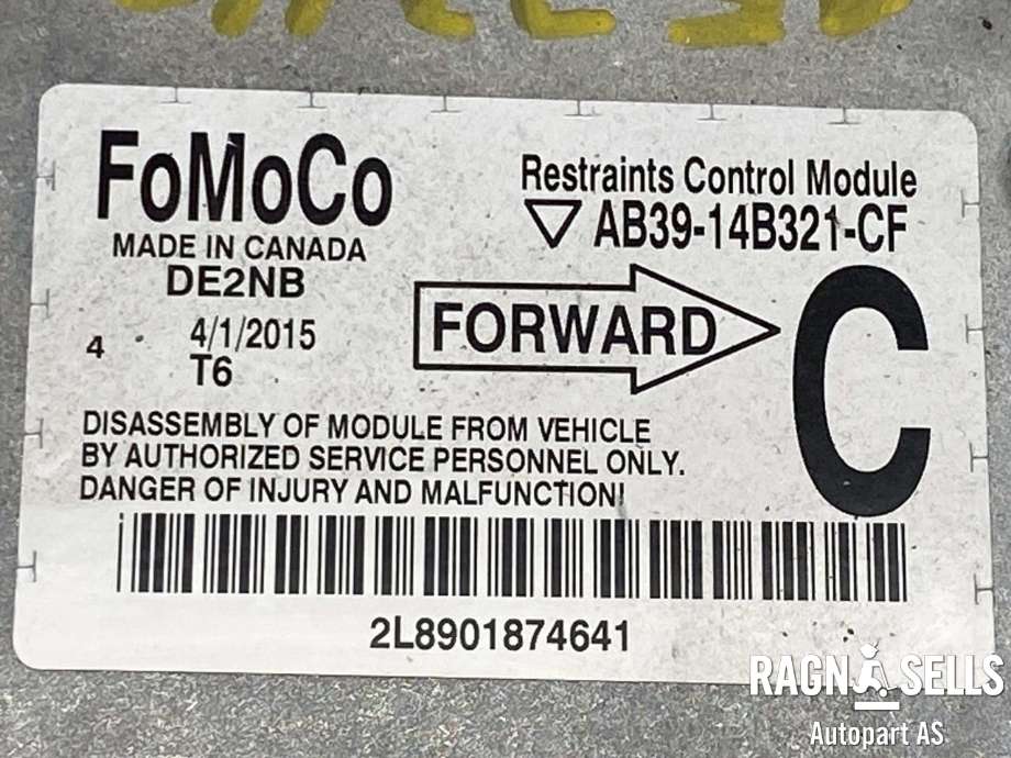 Styreenhet airbag hovedsensor til Ford Ranger 2012-2015  (FOMOCO|AB39-14B321-CK||2619725)