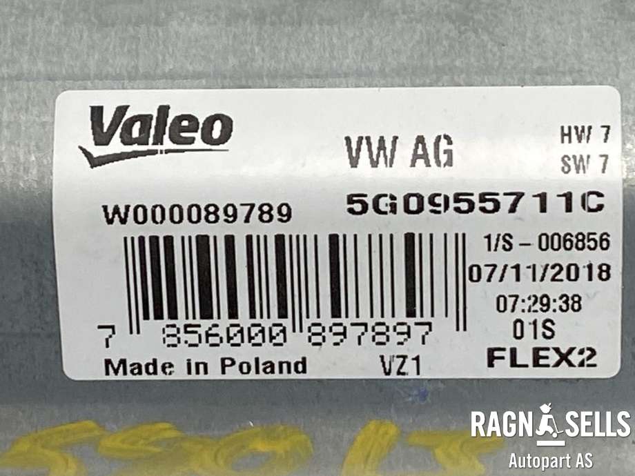 Viskermotor bakrute til VW e-Golf 2017-2020 (Fase 2)  (5G0 955 711 C|)