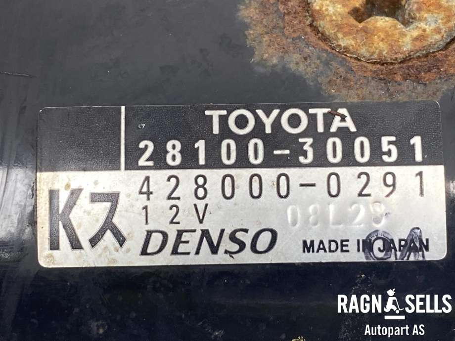 Starter diesel til Toyota Hiace 2007-2012 (Fase 3)  (2810067070|2810030050|2810030051| 281003005184|2810030080| 2810067040)