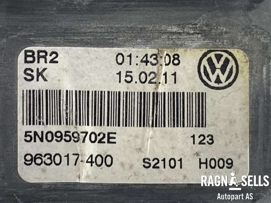 Ruteheis, kun motor, høyre foran til VW Tiguan 2007-2011 (Type I, Fase 1)  (5N0 959 702 E|)