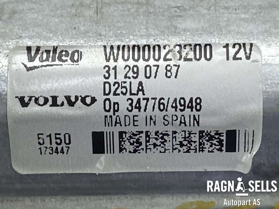 Viskermotor bakrute til Volvo V70 2007-2013 (Type III, Fase 1)  (VALEO|31290787||W000023200)