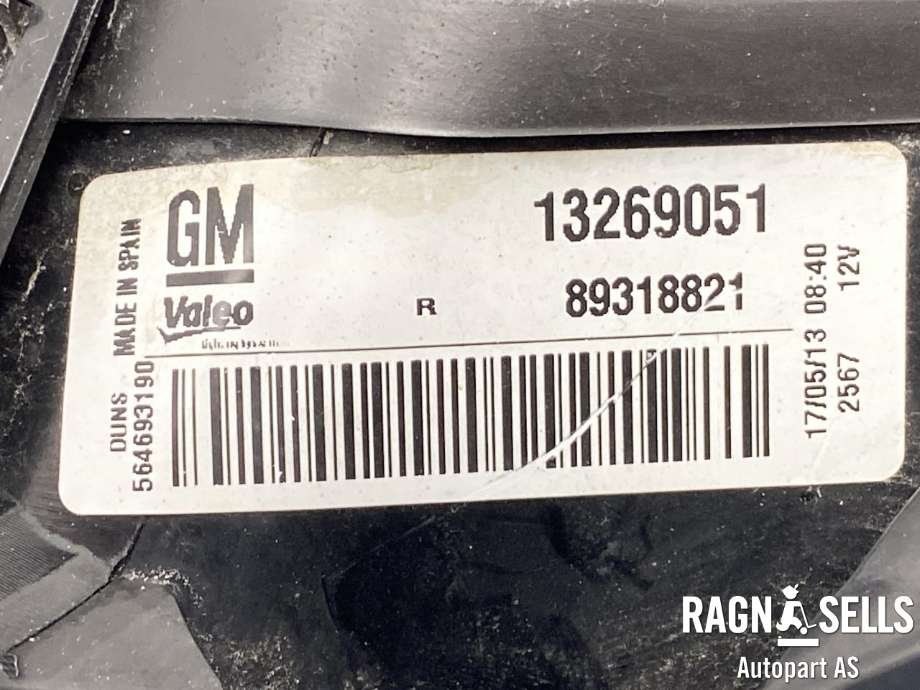 Baklykt høyre til Opel Corsa D 2006-2014  (1222535||93190951)