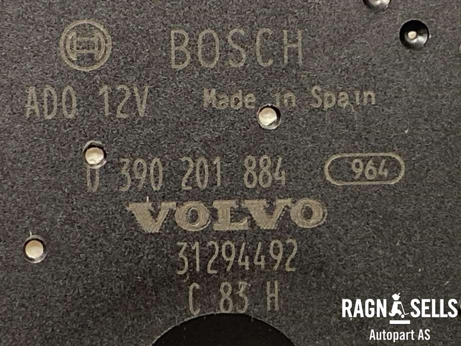 Viskermotor bakrute til Volvo V60 2010-2013 (Type I, Fase 1)  (31294492|)