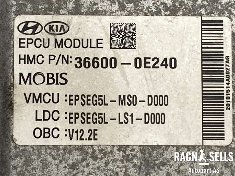 Motor power controller elbil (EPCU/PDM) til Kia Soul 2014-2019 (Type II)  (366000E240|)