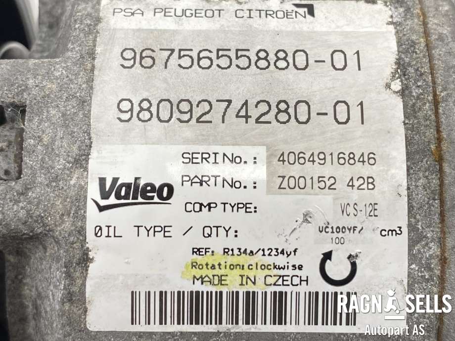 Aircondition kompressor til Peugeot 308 2013-2021 (Type II) (9675655880|9809274280|)