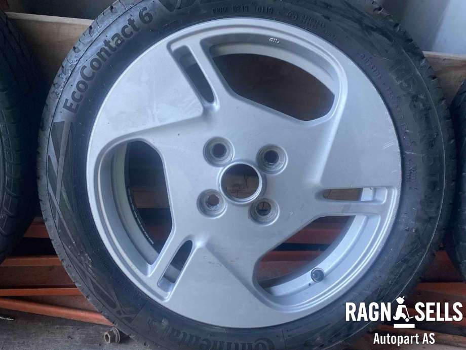 Hjulsett aluminium sommer til Mitsubishi i-MiEV 2010-->>  (CONTINENTAL|4X100 NAV 56|1 ET 35|145/65 R15 FORAN|175/55 R15 BAK)
