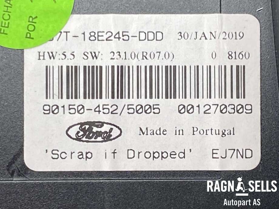 Bilstereo betjeningspanel til Ford Mondeo 2019-->> (Type V, Fase 2)  (EJ7ND 18E245|)