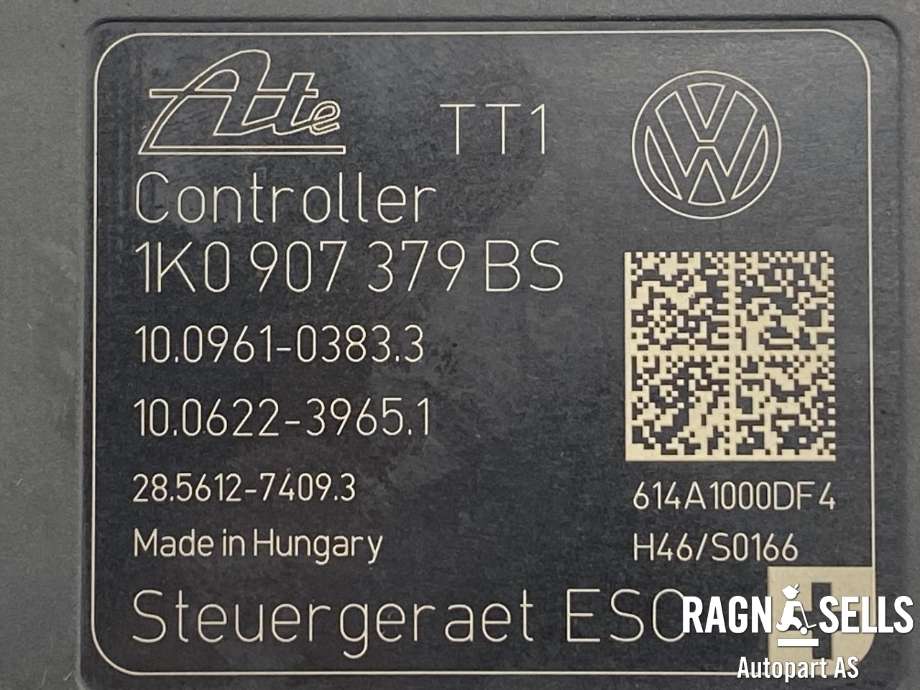 ABS sentral til VW Caddy 2010-2015 (Type III, Fase 2)  (1K0907379BS|1K0614517EG|1K0 614 517 ED)