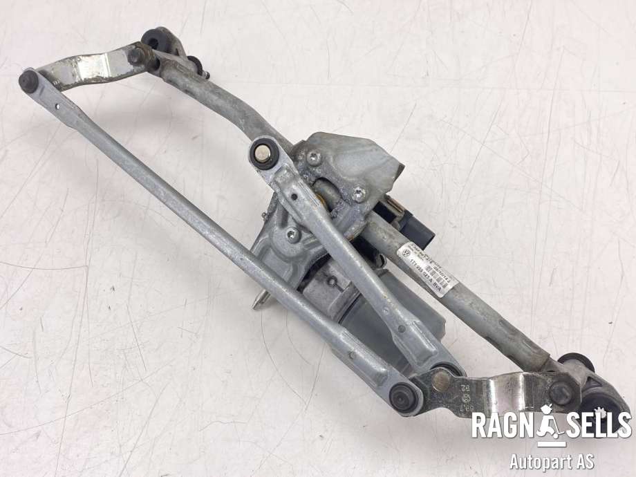 Viskermotor frontrute komplett m/overføring til VW Caddy 2010-2015 (Type III, Fase 2)  (1T1955023A| 2K1 955 023 J|1T19955119A|)