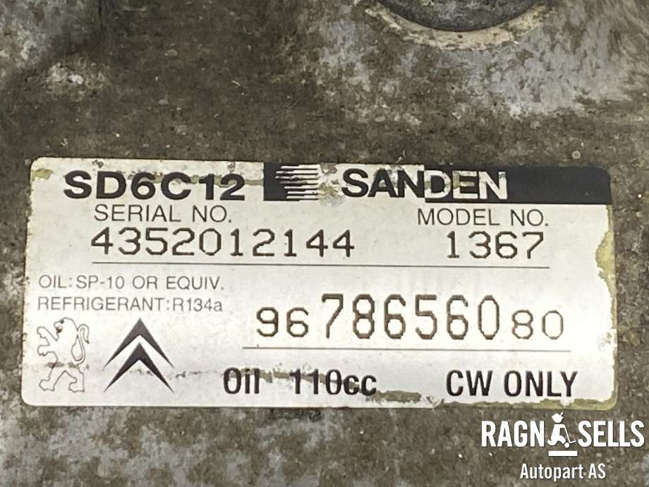 Aircondition kompressor til Citroën C5 2008-2017 (Type II)  (96 786 560 80|98 228 268 80|)