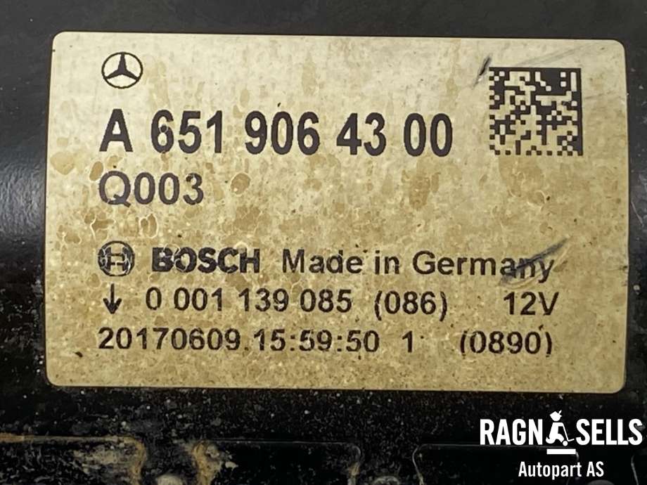 Starter diesel til Mercedes Vito 2014-->> (W447) (W447) (A6519064300|)
