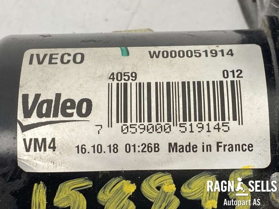 Viskermotor frontrute komplett m/overføring til Iveco Daily 2014-->> (Type VI) (VALEO|5801463566||W000051914)