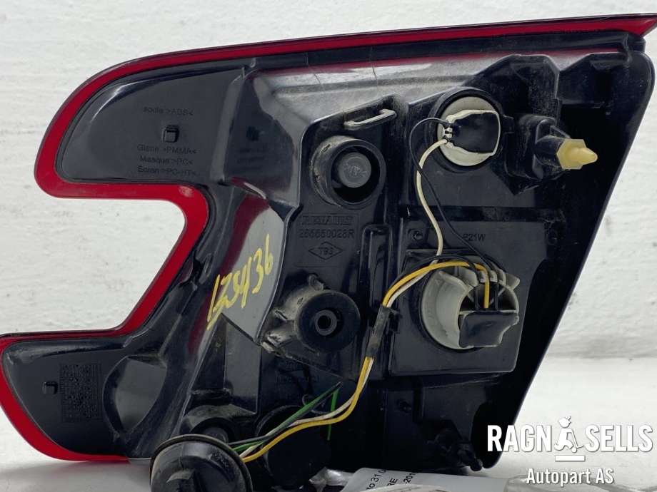 Baklykt venstre indre til Renault Megane 2009-2016 Type III  (265550028R|)