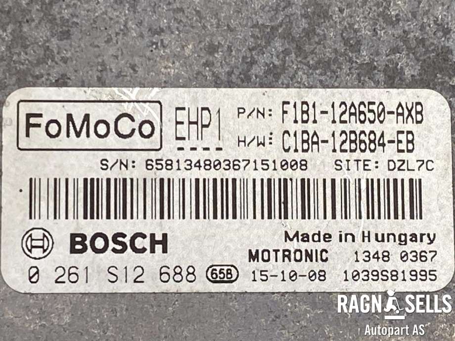 Styreenhet motor til Ford Fiesta 2013-2017 (Type VI, Fase 2) (RME1BA-12A650-AA|C1BA-12B684-EB|1870841|F1B1-12A650-AXB|1897894|RMC1BA-12A650-JA)