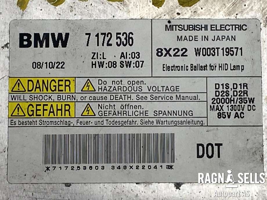 Styreenhet xenon/ballast til BMW 3-Serie 2005-2011 (E90/E91/E92/E93) (E90/E91/E92/E93) (63 11 7 318 327|7172536|W003719571)