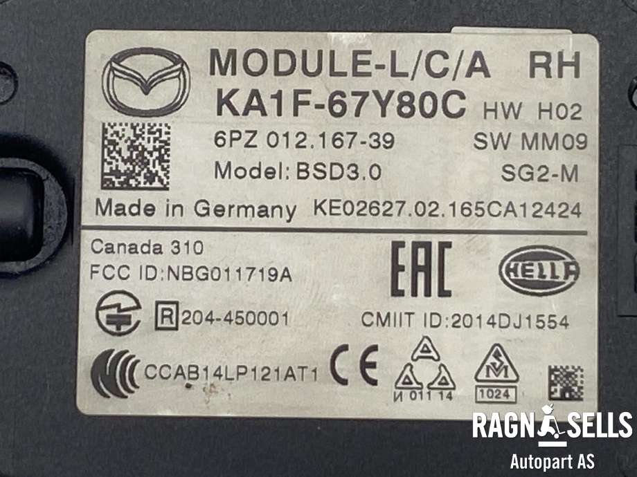 Sensor radar til Mazda CX-5 2012-2017 (Type I)  (HELLA|KA1F67Y80C|)