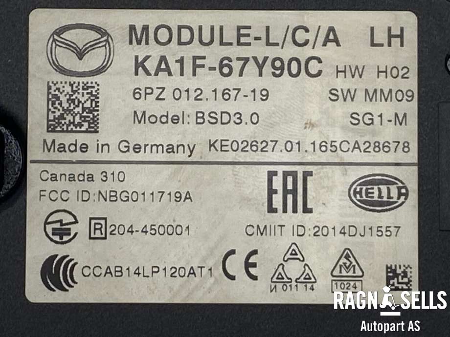 Sensor radar til Mazda CX-5 2012-2017 (Type I)  (HELLA|KA1G67Y90C|)