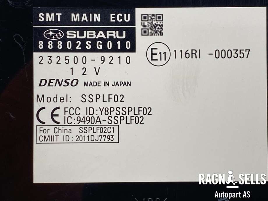 Styreenhet nøkkelfri/keyless til Subaru Forester 2013-2019 (Type IV)  (88802SG010|)