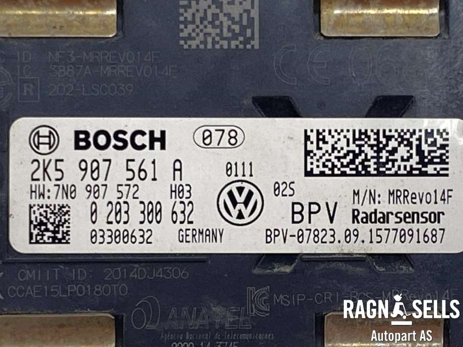 Sensor radar til VW Caddy 2015-2020 (Type III, Fase 3)  (2K5907561A|)
