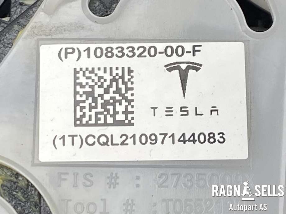 Dashbord friskluftdyse til Tesla Model 3 2018-2023 (Fase 1)  (108332000F|)